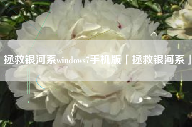 拯救银河系windows7手机版「拯救银河系」