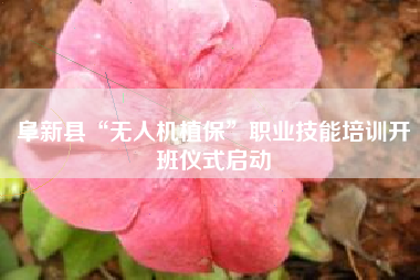 阜新县“无人机植保”职业技能培训开班仪式启动